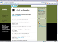 Rebok-twitter in Twittern im Corporate Design